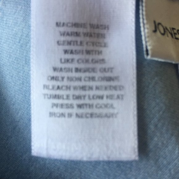 Jones New York Sport Size 6 Petite Blue Jean Skirt - Picture 6 of 7